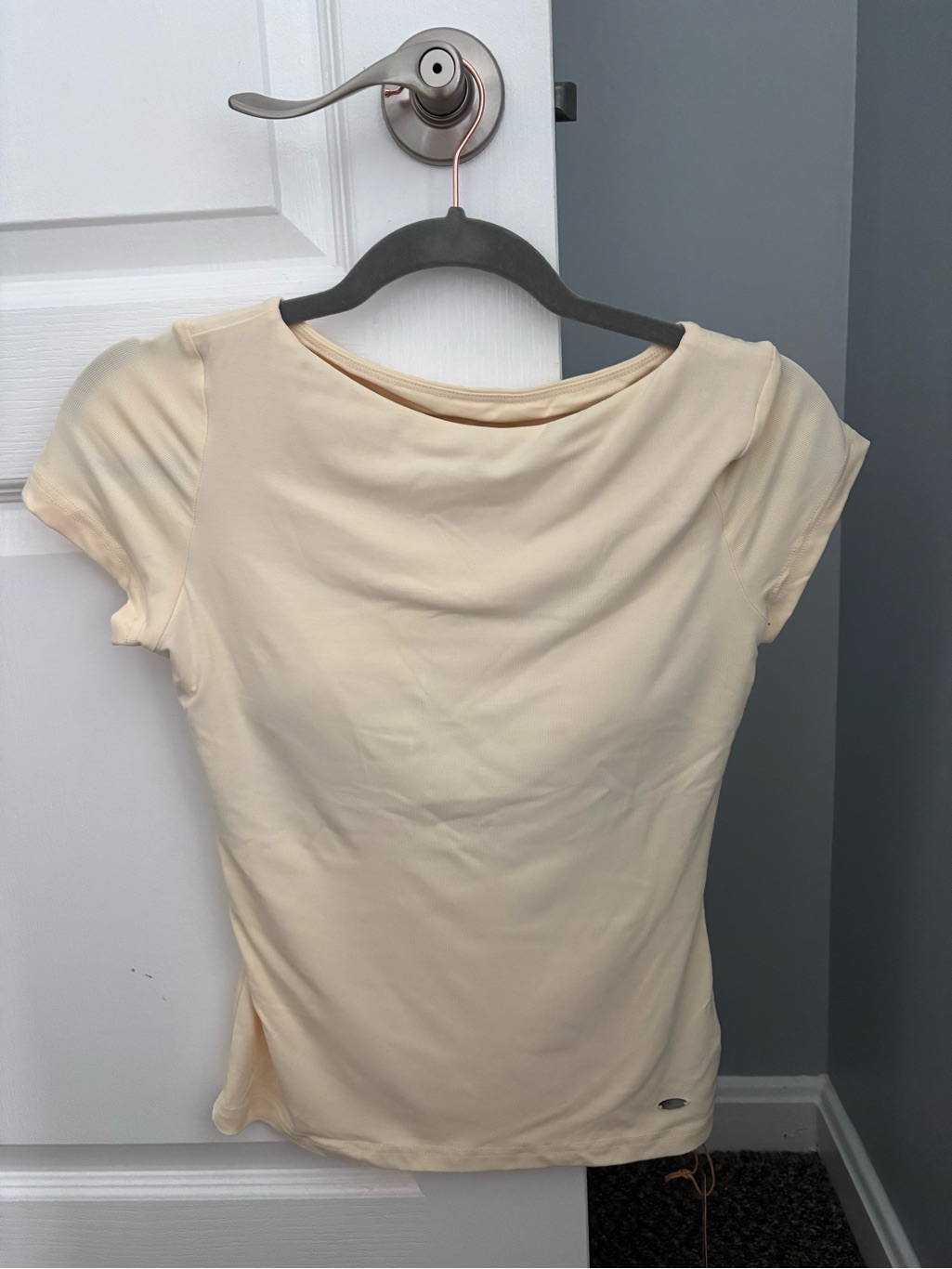 Ogl Nwt Short Sleeve Boatneck Tee (With Built In Bra) S